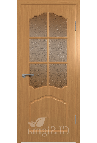 Межкомнатные двери Сигма 32 (решётка), миланский орех